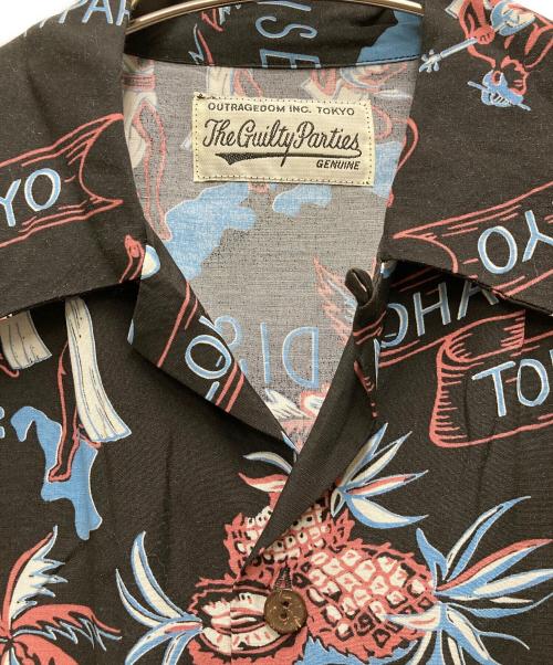 WACKO MARIA（ワコマリア）WACKO MARIA (ワコマリア) STUDIOUS (ステュディオス) TOKYO JAPAN HAWAIIAN SHIRT ブラック サイズ:Ｓの古着・服飾アイテム