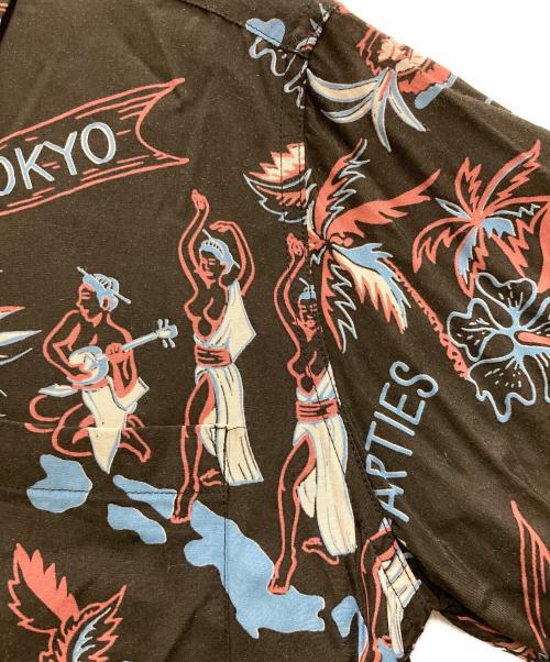 WACKO MARIA（ワコマリア）WACKO MARIA (ワコマリア) STUDIOUS (ステュディオス) TOKYO JAPAN HAWAIIAN SHIRT ブラック サイズ:Ｓの古着・服飾アイテム