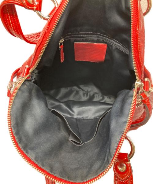 COACH（コーチ）COACH (コーチ) ポピーウィズフラワー 2way ショルダーバッグ レッドの古着・服飾アイテム