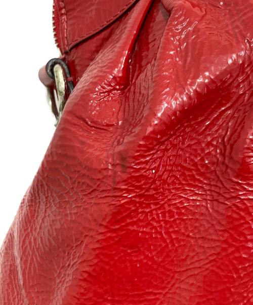 COACH（コーチ）COACH (コーチ) ポピーウィズフラワー 2way ショルダーバッグ レッドの古着・服飾アイテム