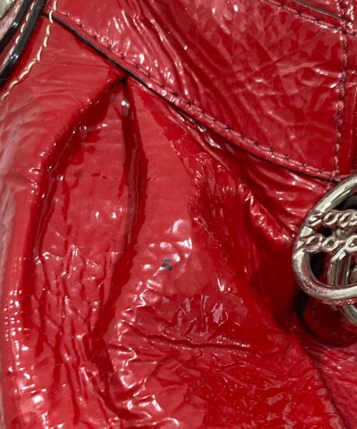 COACH（コーチ）COACH (コーチ) ポピーウィズフラワー 2way ショルダーバッグ レッドの古着・服飾アイテム