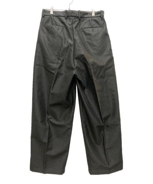 STEVEN ALAN（スティーブンアラン）STEVEN ALAN (スティーブンアラン) カベ モールスキン インツープリーツ ドレス トラウザーズ ブラック サイズ:Lの古着・服飾アイテム