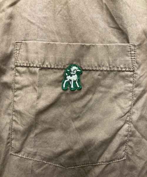 The shepherd UNDERCOVER（ザシェパード アンダーカバー）The shepherd UNDERCOVER (ザシェパード アンダーカバー) スタンドカラーパッカリングシャツ ブラウン サイズ:3の古着・服飾アイテム