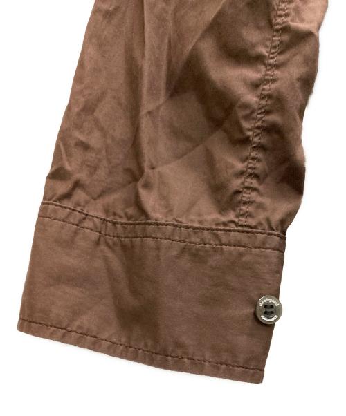 The shepherd UNDERCOVER（ザシェパード アンダーカバー）The shepherd UNDERCOVER (ザシェパード アンダーカバー) スタンドカラーパッカリングシャツ ブラウン サイズ:3の古着・服飾アイテム