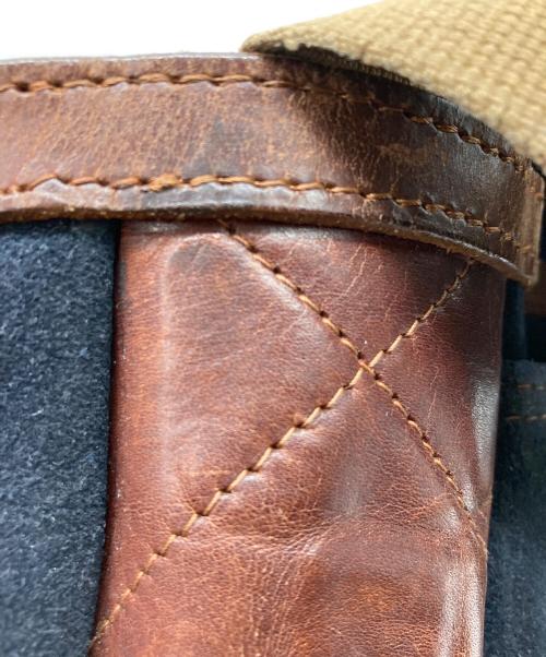 J&M DAVIDSON（ジェイ＆エム デヴィッドソン）J&M DAVIDSON (ジェイ＆エム デヴィッドソン) スウェードショルダーバッグ ネイビーの古着・服飾アイテム