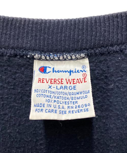 Champion REVERSE WEAVE（チャンピオン リバース ウィーブ）Champion REVERSE WEAVE (チャンピオン リバース ウィーブ) 90s REVERSE WEAVE スウェット ネイビー サイズ:XLの古着・服飾アイテム
