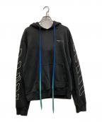 OFFWHITEオフホワイト）の古着「19AW ABSTRACT ARROWS SLIM HOOD」｜ブラック
