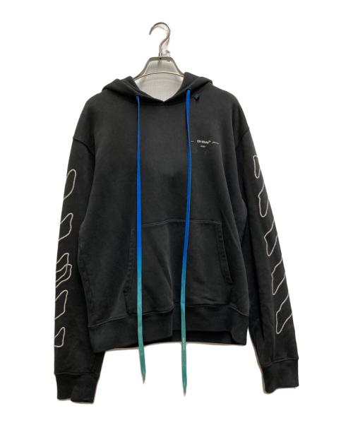 OFFWHITE（オフホワイト）OFFWHITE (オフホワイト) 19AW ABSTRACT ARROWS SLIM HOOD ブラック サイズ:sの古着・服飾アイテム