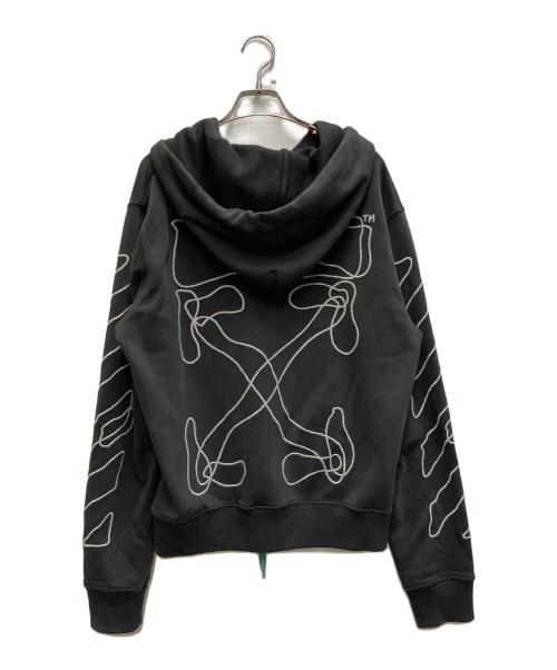 OFFWHITE（オフホワイト）OFFWHITE (オフホワイト) 19AW ABSTRACT ARROWS SLIM HOOD ブラック サイズ:sの古着・服飾アイテム