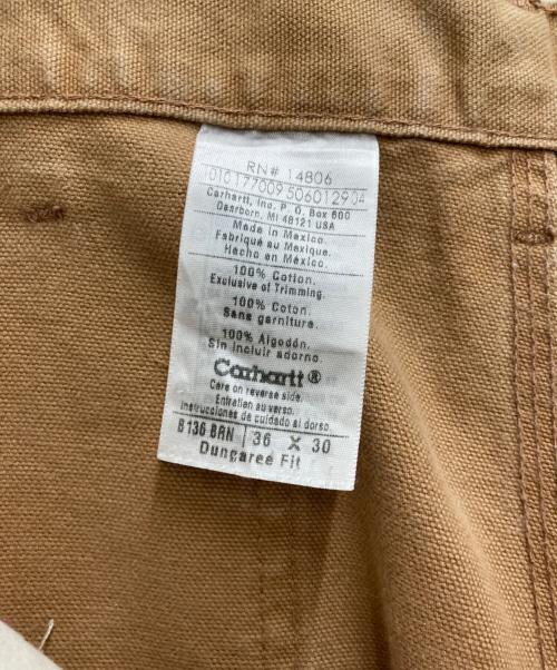 CarHartt（カーハート）CarHartt (カーハート) 00s ダックダブルニーパンツ ブラウン サイズ:W36の古着・服飾アイテム