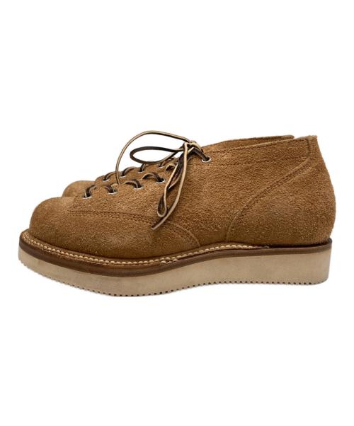 locking shoes by footmonkey（ロッキングシューズバイフットモンキー）Locking Shoes by FootMonkey (ロッキングシューズバイフットモンキー) LACE TO TOE OXFORD ブラウン サイズ:8の古着・服飾アイテム