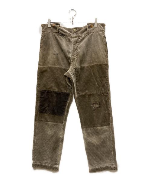 VISVIM（ビズビム）VISVIM (ビズビム) パッチワークコーデュロイパンツ ブラウン サイズ:2の古着・服飾アイテム