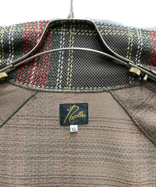 Needles（ニードルズ）Needles (ニードルズ) 23AW タータンチェック トラックジャケット ブラウン×ゴールド サイズ:XLの古着・服飾アイテム