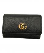 GUCCIグッチ）の古着「GGマーモント6連キーケース」｜ブラック
