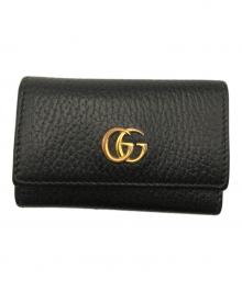 GUCCI（グッチ）の古着「GGマーモント6連キーケース」｜ブラック