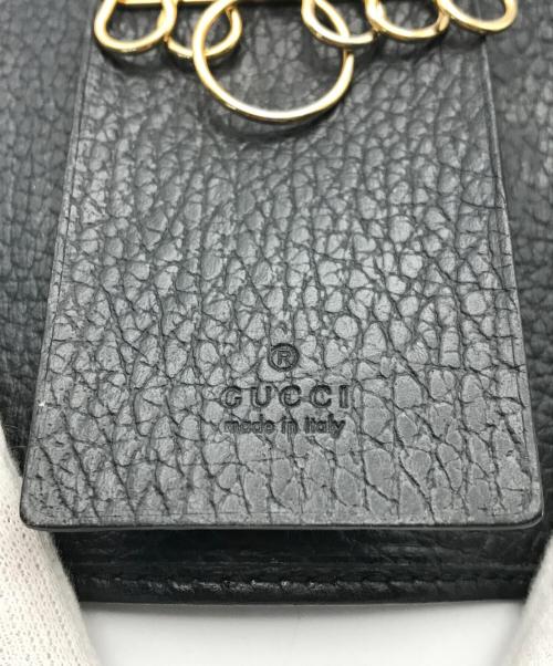 GUCCI（グッチ）GUCCI (グッチ) GGマーモント6連キーケース ブラックの古着・服飾アイテム