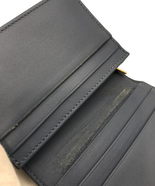 Christian Dior（クリスチャン ディオール）Christian Dior (クリスチャン ディオール) サドル ロータス ウォレット ブルーの古着・服飾アイテム