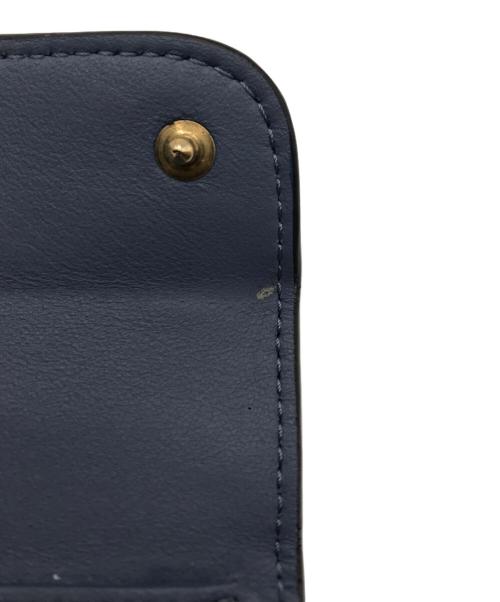 Christian Dior（クリスチャン ディオール）Christian Dior (クリスチャン ディオール) サドル ロータス ウォレット ブルーの古着・服飾アイテム