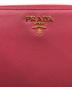 中古・古着 PRADA (プラダ) サフィアーノ ラウンドファスナー長財布 ピンク：10000円