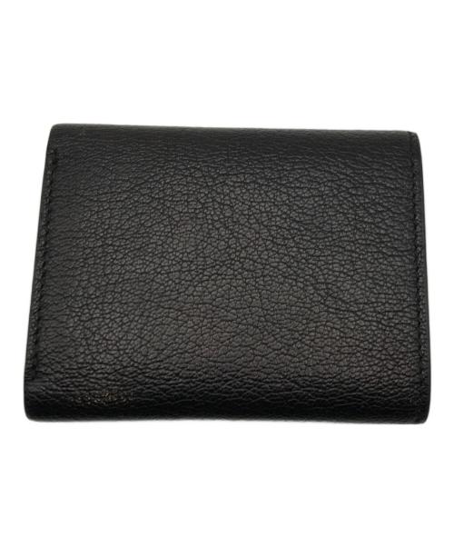 JIMMY CHOO（ジミーチュウ）JIMMY CHOO (ジミーチュウ) 3つ折り財布 ブラックの古着・服飾アイテム