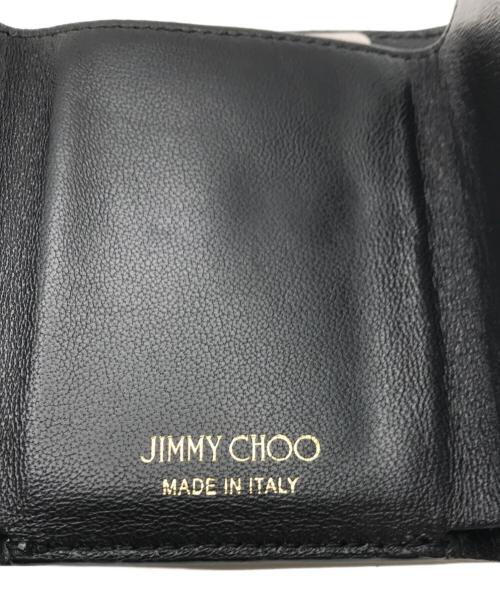 JIMMY CHOO（ジミーチュウ）JIMMY CHOO (ジミーチュウ) 3つ折り財布 ブラックの古着・服飾アイテム