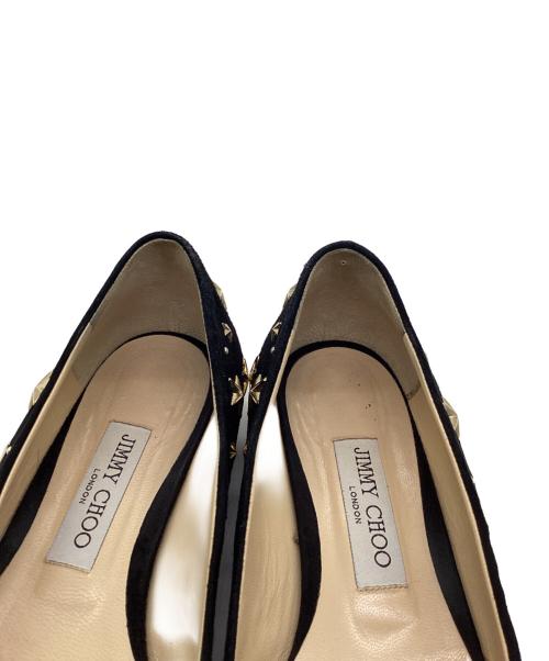 JIMMY CHOO（ジミーチュウ）JIMMY CHOO (ジミーチュウ) スタッズパンプス ピンク サイズ:39の古着・服飾アイテム