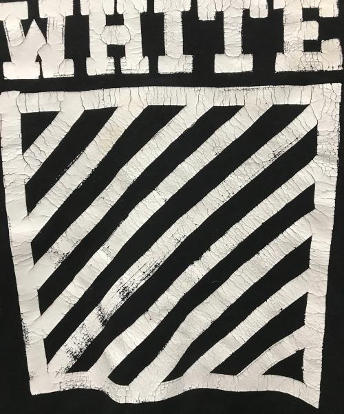 OFFWHITE（オフホワイト）OFFWHITE (オフホワイト) ウールバックロゴスタジャン ブラック サイズ:XXSの古着・服飾アイテム