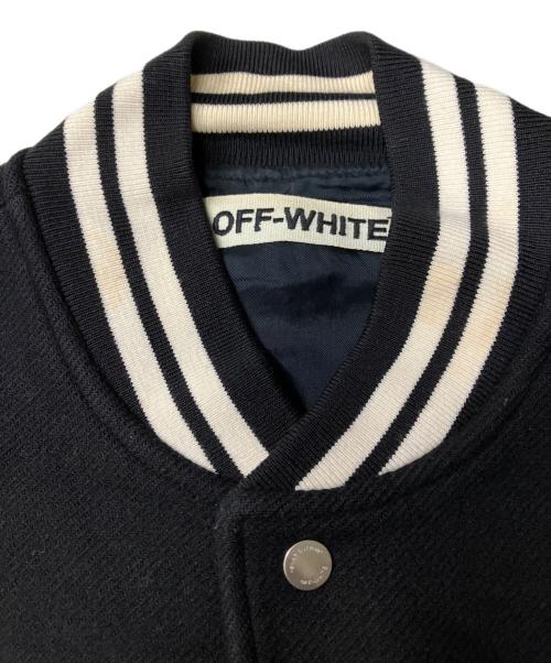 OFFWHITE（オフホワイト）OFFWHITE (オフホワイト) ウールバックロゴスタジャン ブラック サイズ:XXSの古着・服飾アイテム