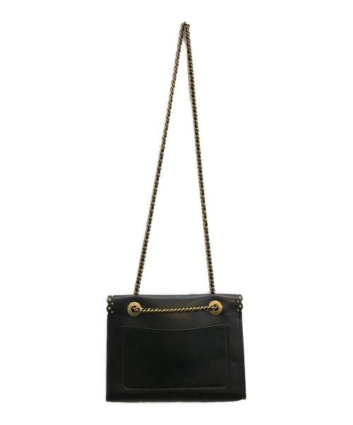COACH（コーチ）COACH (コーチ) ウィズリベットチェーンショルダーバッグ ブラックの古着・服飾アイテム