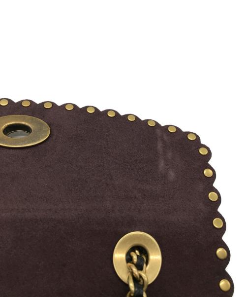 COACH（コーチ）COACH (コーチ) ウィズリベットチェーンショルダーバッグ ブラックの古着・服飾アイテム