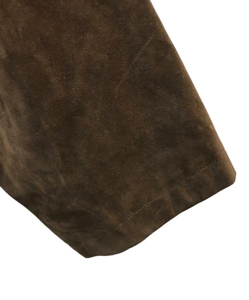 la peau de gem（ラポドゥジェム）la peau de gem (ラポドゥジェム) eco suede coverall ブラウン サイズ:38の古着・服飾アイテム