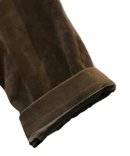 la peau de gem（ラポドゥジェム）la peau de gem (ラポドゥジェム) eco suede coverall ブラウン サイズ:38の古着・服飾アイテム