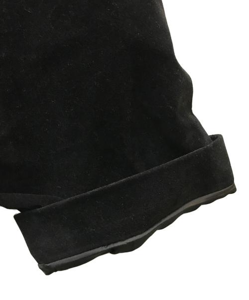 la peau de gem（ラポドゥジェム）la peau de gem (ラポドゥジェム) eco suede coverall ブラック サイズ:FREEの古着・服飾アイテム