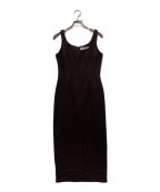 TODAYFULトゥデイフル）の古着「Check Pencil Dress」｜ブラウン
