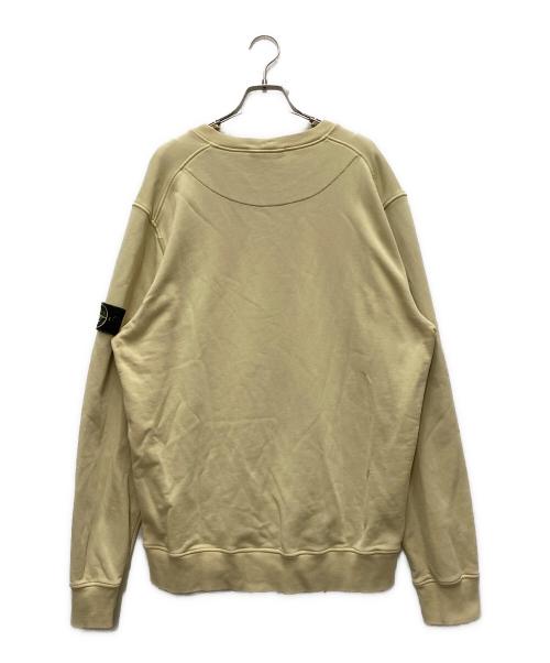 STONE ISLAND（ストーンアイランド）STONE ISLAND (ストーンアイランド) ロゴパッチクルーネックスウェットシャツ ベージュ サイズ:XLの古着・服飾アイテム