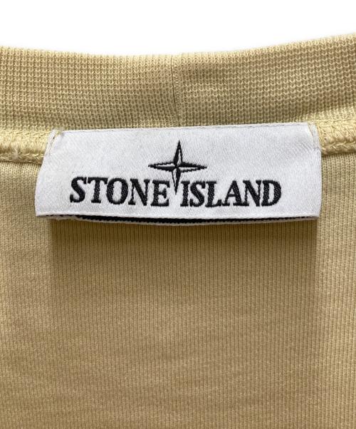 STONE ISLAND（ストーンアイランド）STONE ISLAND (ストーンアイランド) ロゴパッチクルーネックスウェットシャツ ベージュ サイズ:XLの古着・服飾アイテム