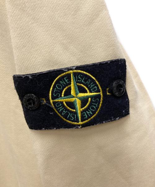 STONE ISLAND（ストーンアイランド）STONE ISLAND (ストーンアイランド) ロゴパッチクルーネックスウェットシャツ ベージュ サイズ:XLの古着・服飾アイテム
