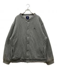 stussy（ステューシー）の古着「00's ダブルフェイススウェットスタジャン」｜グレー