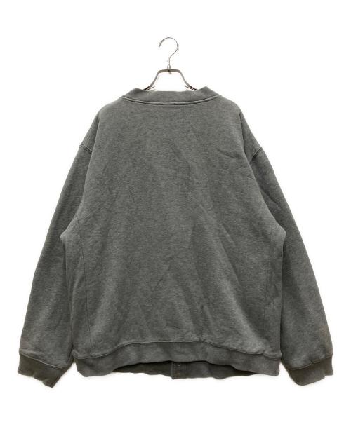 stussy（ステューシー）stussy (ステューシー) 00's ダブルフェイススウェットスタジャン グレー サイズ:XLの古着・服飾アイテム