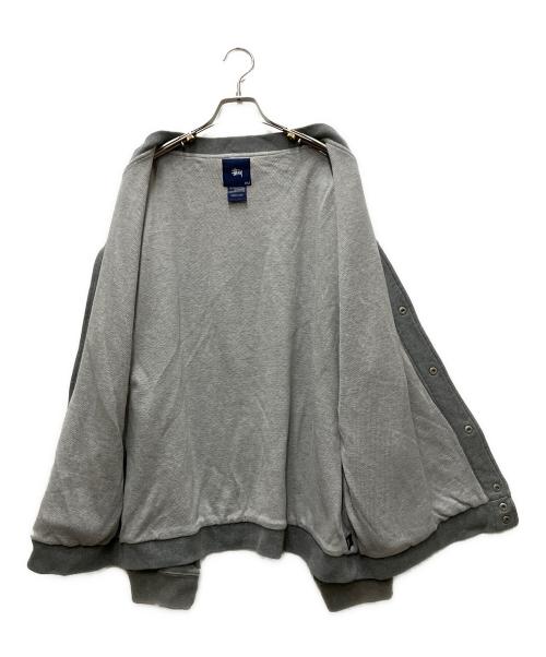 stussy（ステューシー）stussy (ステューシー) 00's ダブルフェイススウェットスタジャン グレー サイズ:XLの古着・服飾アイテム