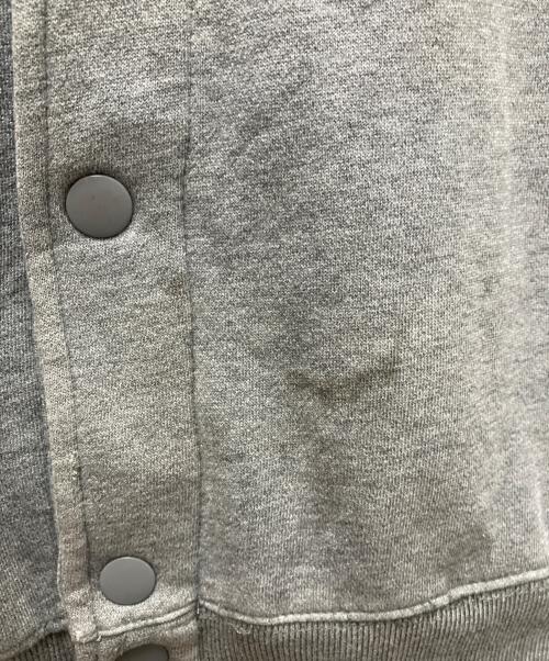 stussy（ステューシー）stussy (ステューシー) 00's ダブルフェイススウェットスタジャン グレー サイズ:XLの古着・服飾アイテム