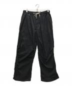 SOPHNET.ソフネット）の古着「LIGHT POPLIN OVER PANTS」｜ブラック