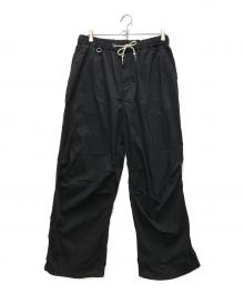 SOPHNET.（ソフネット）の古着「LIGHT POPLIN OVER PANTS」｜ブラック