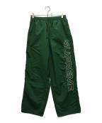 SUPREMEシュプリーム）の古着「Spellout Embroidered Track Pant」｜グリーン