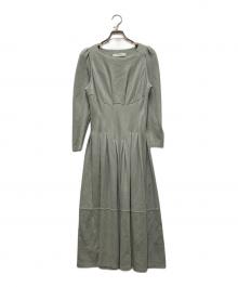HER LIP TO（ハーリップトゥ）の古着「Marylebone Long Dress」｜グリーン