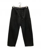 BALバル）の古着「STRAIGHT LEG STRECH CURV POCKET PANT」｜ブラック