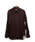 JOHN LAWRENCE SULLIVAN（ジョン ローレンス サリバン）の古着「CHAOS REGULAR COLLAR SHIRT」｜ブラック×レッド