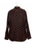JOHN LAWRENCE SULLIVAN (ジョン ローレンス サリバン) CHAOS REGULAR COLLAR SHIRT ブラック×レッド サイズ:44：15000円