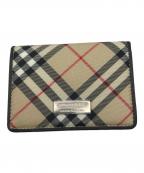 BURBERRY LONDONバーバリーロンドン）の古着「ノバチェックカードケース」｜ベージュ