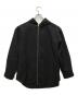 OVERCOAT（オーバーコート）の古着「ZIP-UP HOODIE IN WOOL FLANNEL」｜ブラック